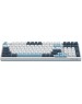 A4TECH Клавиатура Fstyler FS300 механическая белый/синий USB for gamer LED (FS300 PANDA SNOWBOARDING)