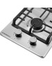 Варочная панель газовая MAUNFELD Газовая варочная панель EGHS.32.73CS/G, 2 конфорки, нержавеющая сталь, серебристый