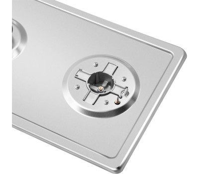 Варочная панель газовая MAUNFELD Газовая варочная панель EGHS.32.73CS/G, 2 конфорки, нержавеющая сталь, серебристый