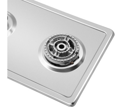 Варочная панель газовая MAUNFELD Газовая варочная панель EGHS.32.73CS/G, 2 конфорки, нержавеющая сталь, серебристый