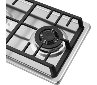 Варочная панель газовая MAUNFELD Газовая варочная панель EGHS.32.73CS/G, 2 конфорки, нержавеющая сталь, серебристый