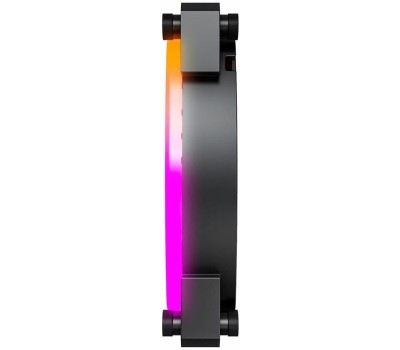 MONTECH Вентилятор AX140 140мм, 4-pin, 1600об/мин, 27.9 дБ, ARGB, черный, Ret [ax140 pwm black]