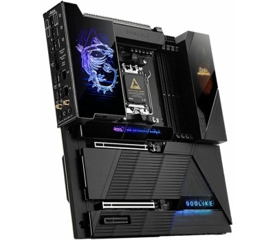 Материнская плата MSI Материнская плата MEG X870E GODLIKE X870E, AM5, 4*DDR5, 2*PCIEx16, 1*PCIEx4, 7*M.2, 7*TypeC, 8*USB3.2Gen2, 4*USB3.2Gen1, 4*USB2.0, 4*SATA3.0, 10G, 5G, 2*Type-C(DP), E-ATX, RTL