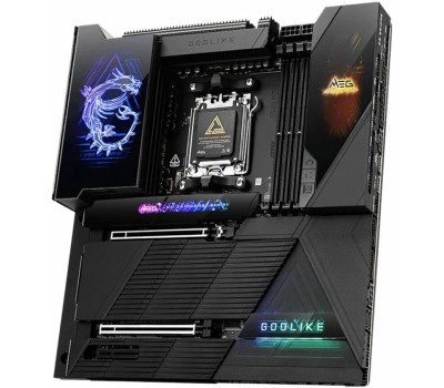 Материнская плата MSI Материнская плата MEG X870E GODLIKE X870E, AM5, 4*DDR5, 2*PCIEx16, 1*PCIEx4, 7*M.2, 7*TypeC, 8*USB3.2Gen2, 4*USB3.2Gen1, 4*USB2.0, 4*SATA3.0, 10G, 5G, 2*Type-C(DP), E-ATX, RTL