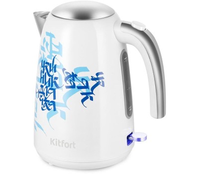 Чайник электрический KITFORT Чайник электрический КТ-6772, 1.7л, нержавеющая сталь/пластик