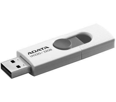A-DATA Flash Drive 32GB UV220 USB2.0, белый и серый [auv220-32g-rwhgy]