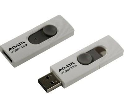 A-DATA Flash Drive 32GB UV220 USB2.0, белый и серый [auv220-32g-rwhgy]