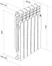 Радиатор ROYAL THERMO Радиатор Revolution 500 2.0 - 8 секц