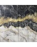 Шторка для ванной САНАКС - Штора с рисунком ЧЁРНЫЙ МРАМОР, в ванную комнату, без колец - полиэстэр 01-81