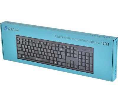 Клавиатура ОКЛИК 120M черный USB