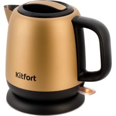 Чайник KITFORT KT-6111 золотистый/черный (нержавеющая сталь)