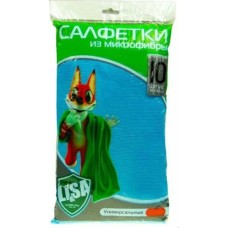 Салфетка для автомобиля LI-SA Салфетки из микрофибры в наборе (10 шт-30х30см) 44144