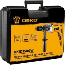 Перфоратор DEKO DKID1500W двухскоростная, в кейсе, с быстрозажимным патроном 063-4322