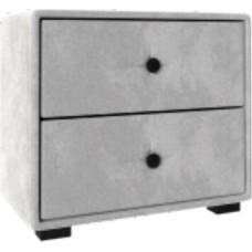 Тумба прикроватная НК-МЕБЕЛЬ TANGO тумба прикроватная Велюр Светло-серый 72307345 (1 кор.)