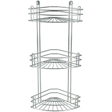 РОССИЯ RUS-385025-3 Zn Полка для ванной 3-ярусная угловая