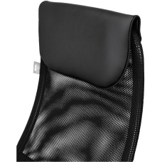 БЮРОКРАТ Кресло руководителя CH-607, на колесиках, сетка/ткань, черный [ch-607/black]