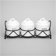 Набор емкостей LEFARD 157-242 KITCHEN на подставке 9*11см (3 предмета)