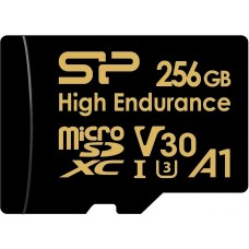 SILICON POWER Флеш карта microSDXC 256GB SP256GBSTXDV3V1HSP High Endurance V30 A1 + adapter