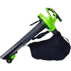 Воздуходувка GREENWORKS Воздуходувка-измельчитель 2406907UG, зеленый