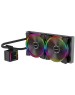 ALSEYE Жидкостная система охлаждения H280 TDP 200W (при T воздуха 45 С)Universal Platfrom PWM Single 5colors+ LED 140mm*2 {6}