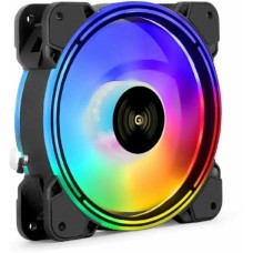 Exegate EX295963RUS Вентилятор 12В DC с подсветкой ExeGate EX12025HM3PM.FRGB.7O5CSU (120x120x25 мм, Hydraulic bearing (гидродинамический), 3pin+Molex, FRGB подсветка, 24dBA)