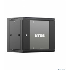 NTSS Шкаф настенный телекоммуникационный NTSS W 12U 600х600х635мм, 2 профиля 19, дверь стеклянная, боковые стенки съемные, задняя стенка, разобранный, черный RAL 9005 NTSS-W12U6060GS-BL (УТ000069211)