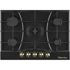 KUPPERSBERG Газовая варочная панель Classic FS 710 Ant, 5 конфорок, эмалированная сталь, серый