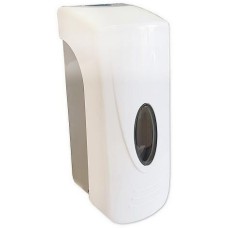 GFmark - Дозатор жидкого МЫЛА, пластиковый, БЕЛЫЙ, большой, с глазком, 350 мл 630