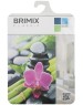 Шторка для ванной BRIMIX - Шторка в ванную комнату, фотопечать, БАМБУК с ЦВЕТКОМ 02-19