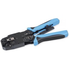 CABEUS Инструмент обжимной HT-2008AR для RJ-45/RJ-12/RJ-11 черный/синий