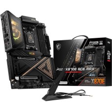 MSI Материнская плата MEG X870E ACE MAX X870E, AM5, 4*DDR5, 2*PCIEx16, 1*PCIEx4, 5*M.2, 3*TypeC, 9*USB3.2Gen2, 4*USB3.2Gen1, 4*USB2.0, 4*SATA3.0, 10G, 5G, 2*Type-C(DP), HDMI, ATX, RTL