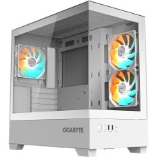 GIGABYTE Корпус mATX GB-C201PI, Midi-Tower, без БП, белый [28300-c201w-1ckr]
