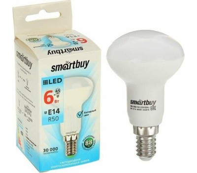Светодиодная лампа SMARTBUY (SBL-R50-06-40K-E14-A) 6W/4000/E14