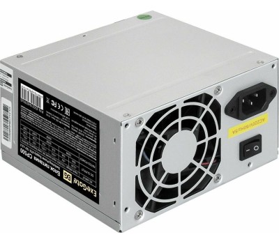Блок питания EXEGATE 500W CP500, ATX, 8cm fan, 24p+4p, 3*SATA, 2*IDE, FDD (EX219457RUS)