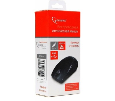 Мышь GEMBIRD (13566) MUSW-320 , черный