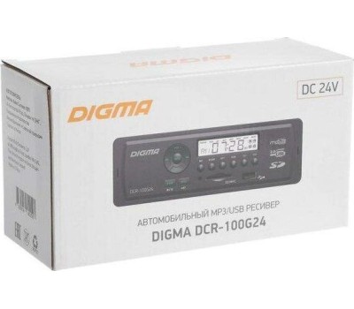 Автомагнитола DIGMA DCR-100G 24 Вольта