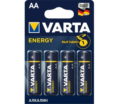 Элементы питания VARTA (04106213414) BL4 LR6 ENERGY ALKALINE (4106)
