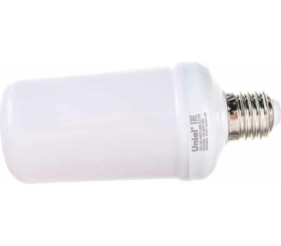 Лампа декоративная светодиодная UNIEL (UL-00003360) LED-L60-6W/FLAME/E27/FR PLD01WH