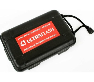 Светодиодный фонарь ULTRAFLASH (12352) E145 Аккумуляторный фонарь черный