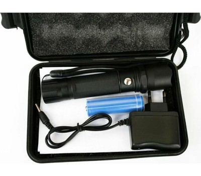 Светодиодный фонарь ULTRAFLASH (12352) E145 Аккумуляторный фонарь черный