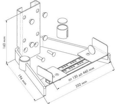 Кронштейн TRONE ВМ - 7 черный