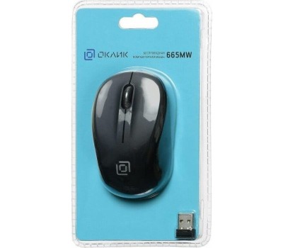Беспроводная мышь ОКЛИК 665MW черный USB