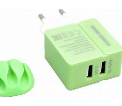 СЗУ MORE CHOICE (4627151191904) NC46i 2USB 2.4A для 8-pin - 1м Green