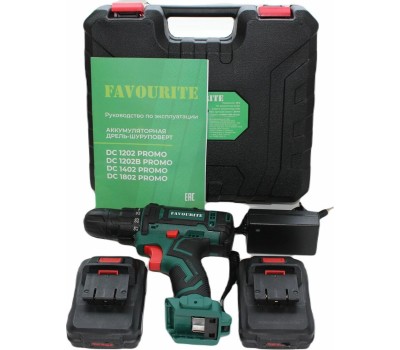 Аккумуляторная дрель-шуруповёрт FAVOURITE DC 1802 PROMO Аккумуляторная дрель-шуруповёрт