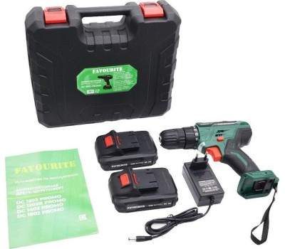 Аккумуляторная дрель-шуруповёрт FAVOURITE DC 1802 PROMO Аккумуляторная дрель-шуруповёрт