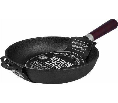 Сковорода MYRON COOK XG722N чугунная глуб 22см