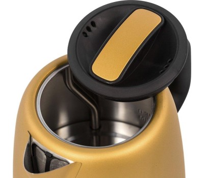 Чайник KITFORT KT-6111 золотистый/черный (нержавеющая сталь)