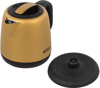 Чайник KITFORT KT-6111 золотистый/черный (нержавеющая сталь)