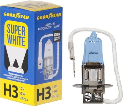 Лампа галогенная GOODYEAR GY013126 лампа галогенная автомобильная Н3 12V 55W PK22s Super White