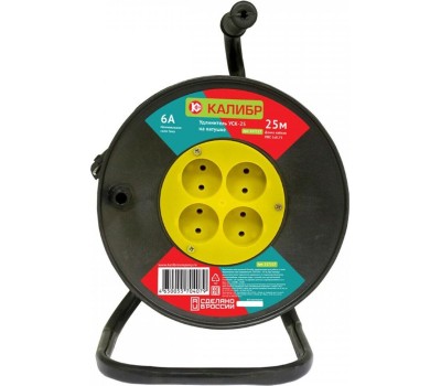 Удлинитель КАЛИБР Удлинитель на катушке УСК-25 (2х0,75)